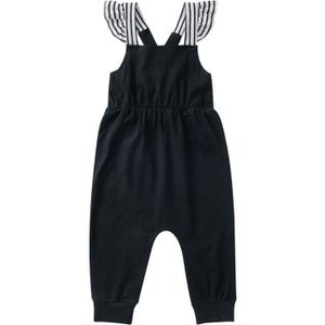 Lente 6 M-4 T Baby Kleding Baby Broek Meisje Jarretel Broek Kinderen Gestreepte Flare Mouw Broek Overalls broek