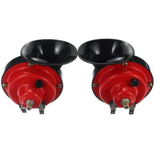 2 Stuks Hoge En Lage Druk Hoorn Luidspreker Waterdichte Auto Hoorns Slak Luchthoorn Universele Voor Auto Motor Truck 12V