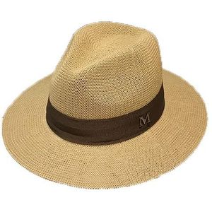 Heren Fedora Zomer Hoed Vrouw Klassieke Mode Retro Britse Vintage Effen Hoed Panama Stro Strand Zonnescherm