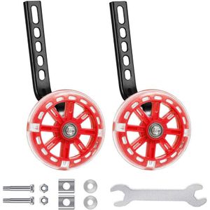 Kinderen Fiets Extra Wiel Flash Mute Training Wielen Fiets Stabilisator Gemonteerd Kit Balans Extra Wiel Voor Fiets Deel