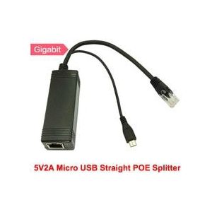 1000M Gigabit 5V 2A 3A Ethernet Actieve Poe Splitter Mini Micro Usb Plug Power Over Ethernet Splitters 1000mbps