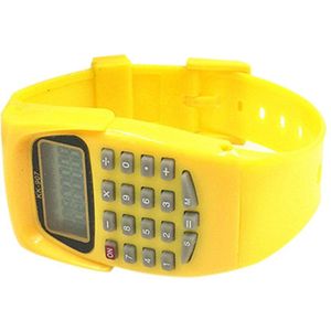 Multifunctionele Digitale Rekenmachine Sport Led Horloge Berekenen Tool Voor Kinderen Kids