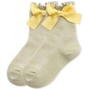 Baby Little Girls Breathable Socks Bowknot Knee High Children Tube Socks Bows Ruffle Kids Girl Socks