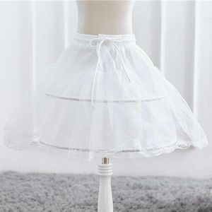Witte Petticoat Onder Trouwjurk Prom Party Dress Accessoires Petticoats Voor Meisje Rok Kid Crinoline Longo Baljurk Vestido