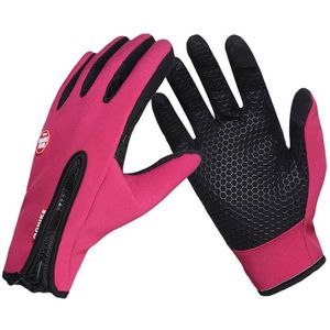 Zwart Roze Sport Skiën Handschoenen Outdoor Klimmen Handschoenen Winddicht Winter Handschoenen Thermische Warm Touchscreen Handschoenen