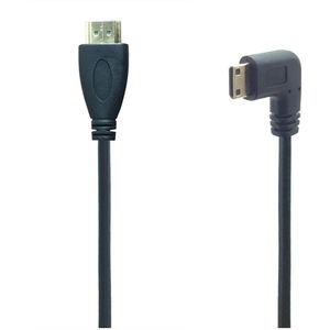 Mini Hdmi-Compatibele Kabel Omhoog/Omlaag/Links/Rechts Haaks 90 Graden Male Naar Male Cord Connector voor Dslr Video Camera Lcd Monitor