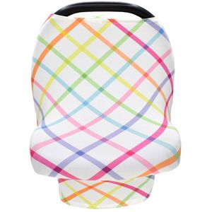 Vrouwen Borstvoeding Baby-autozitje Wandelwagen Luifel Cover Verpleging Sjaal Schort Sjaal Stofkap Regenboog Gestreepte Verpleging Covers