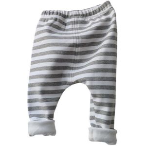 Baby Jongens Meisjes Herfst Winter Fleece Broek Katoen Gestreepte Lange Leggings Peuter Pull-on Broek Baby Open PP Broek kleding