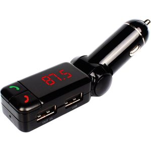 Jajabor Fm Fransmitter Bluetooth 5.0 Handsfree Car Kit Aux Audio Ontvanger Auto MP3 Speler Met Schakelaar Dual Usb Auto lader