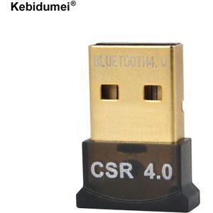 Kebidumei USB Bluetooth Adapter V4.0 Dual Mode Draadloze Dongle Gratis Driver USB2.0/3.0 20 m 3 Mbps voor Windows 7 8 10 XP Vista