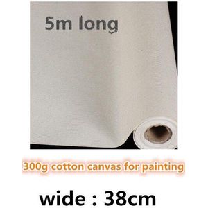 38 cm 100% katoen primed wit leeg schilderdoek roll 5 m