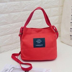 Mini Tote Schouder Boodschappentassen Mode Casual Verse Art Cosmetische Canvas Clutch vrouwen Winkelen Kleine Tassen Een Maat Voor meisjes