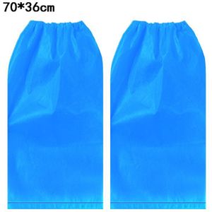 3 Size Wegwerp Schoen Covers Waterdichte Lange Overschoenen Beschermende Blauwe Plastic Regen Laarzen Overshoe Voor Vrouwen Mannen
