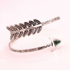 Vintage Arrow Open Bangle Armlet Arm Manchet Voor Vrouwen Brede Verstelbare Antieke Verzilverd Retro Bangles & armbanden