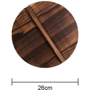 1PC Natuurlijke Houten Pot Cover Pan Deksel Met Grote Handvat Anti Anti-Spillover 10/11. 8/14/15.7Inch