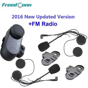 Originele Freedconn Bt Interphone Bluetooth Motorhelm Intercom Met Fm Radio + Extra Oortje + Beugel