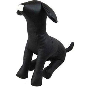 -Leder Hond Mannequins Staande Positie Hond Modellen Speelgoed Huisdier Dier Winkel Etalagepop