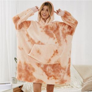 Kawaii Hoodies Pyjama Voor Vrouwen Nachtkleding Lounge Dragen Comfortabel En Losse Dubbelzijdig Fleece Dikkere Wearable Deken Paar