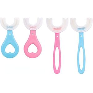 Baby Tandenborstel U-Vormige Handleiding U-Vormige Tandenborstel 2-3-6-12 Jaar Oude Baby zachte Wol Siliconen Automatische Elektrische Tandenborstel