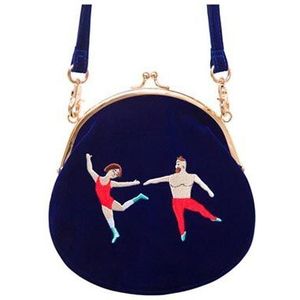 ! YIZI vrouwen Vintage tas Fluwelen Borduurwerk Vrouwen Messenger Bags In Semi-cirkel Ronde Vorm Originele Ontworpen