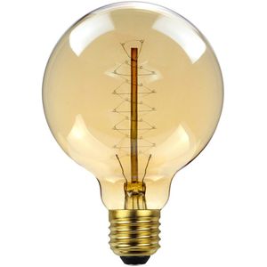 Tianfan 6pcs-Pack Edison Lamp G95 Spiraal Retro 40W 220V E27 Globe Vintage Decoratieve Gloeilamp Antieke Fancy Licht lamp