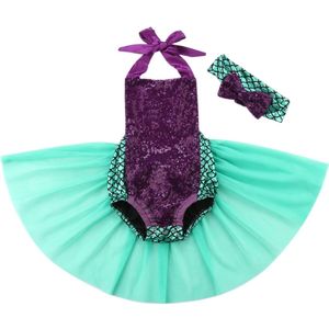 Pasgeboren Baby Meisjes Sequin Romper