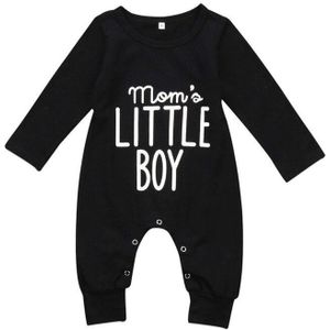 Mode Pasgeboren Peuter Infant Baby Jongens Romper Lange Mouw Jumpsuit Playsuit Kleine Jongen Outfits Zwarte Kleren