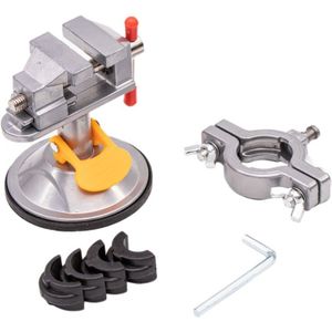 Vise Zuignap 360 Graden Rotatie Bankschroef Elektrische Snelle Zuignap Tafel Schroef Reparatie Tools Universal Bankschroef Klem