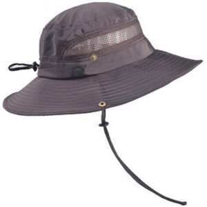 Vintage Cowboy Hoed Mannen Mesh Emmer Caps Voor Mannen Zomer Caps Wide Brim Uv-bescherming Flap Hoed Mannen Outdoor Ademend strand Caps