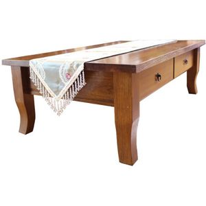 Mooie Kristallen Hanger Tafelloper Rose Patroon Tafel Vlag Woonkamer Koffietafel Mat Decoratie Theeceremonie Accessoires