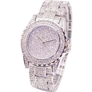 Mode Horloge Vrouwen Luxe Ronde Quartz Horloge Horloges Voor Vrouwen Shiny Gold Sliver Horloges Polshorloge Voor Dames
