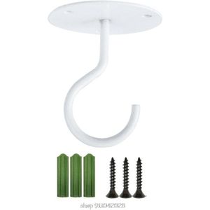 Wall Mount Plafond Haak Beugel Hanger Voor Opknoping Vogelvoeders Lantaarns Windgong Plantenbakken Decoratie N23 20