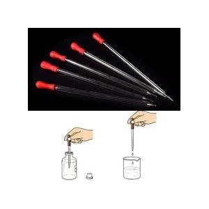 1Pc Laboratorium Chemie Dropper Doseren Lab Levert 0.5Ml 1Ml 2Ml 3Ml 5Ml Glazen Pipet met Rubber Bulb