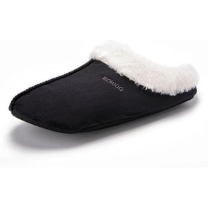 Mannen Slippers Suede Slide Sandalen Warm Indoor Outdoor Winter Huis Schoenen Zachte Non-Slip Voor Man Big Size