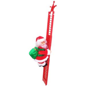 Kerst Elektrische Kerstman Klimmen Ladder Pop Muziek Creatieve Kid Speelgoed Elektrische Klimmen Kerstman Xmas Decoratie