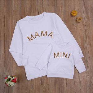 Moeder Dochter Truien Kleding Mama En Me Familie Outfits Kids Kinderen Baby Vrouwen Meisjes Zachte Sweatshirt Tops