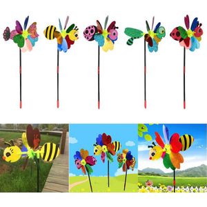 Kleur Willekeurige Bee Windmolen Speelgoed Decor 3D Wind Spinner Pinwheel Gazon Mooie Mooie