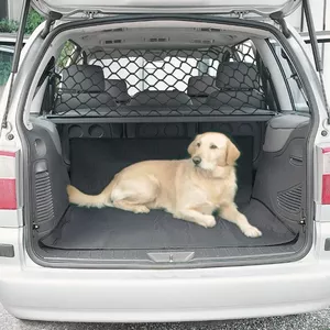 AMZPET Kofferbakbeschermer Voor Honden – Waterdicht, Krasbestendig – Met Armsteunopening & 2 Opbergvakken – 59x127x100 Cm – 3-laags, Antislip – Geschikt Voor 40/20/40 & 60/40 Neerklapbare Stoelen 1 miniatura