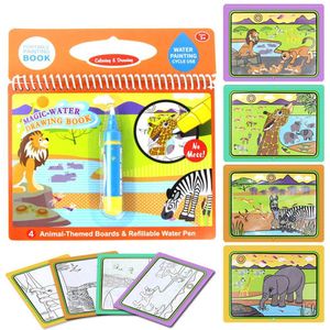Mugoyrt Magic Water Drawing Kids Boek Kleuring Doodle & Magic Pen Tekening Speelgoed Vroegschoolse Educatie Voor Kinderen