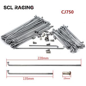 Alconstar 40 Stks/set Motorrijwiel Voor En Achter Velg Spaken Kit Voor Bmw R12 R75 R72 M1 M72 Ural cj K 750