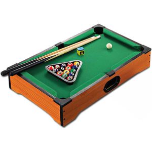 Lixada Kids Mini Biljart Pool Ball Set Indoor Biljart Game Tafel Met Stokken Ballen Voor Jongens Meisjes Biljart Ballen Home game