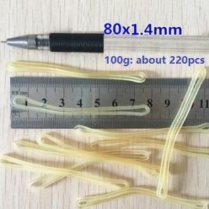 1Pack = 100g = 700/460/370/220pcs Kantoor Latex Loop Elastiekjes sterke Elastische Haarband Loop Kantoorbenodigdheden Briefpapier