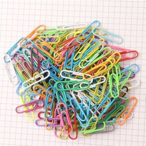 100PCS28MM Kleur Geplastificeerd Paperclip Paperclip Kantoor, Leren En Huishoudelijke Bindtoebehoren