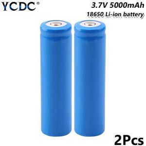 1/2/4/6 Stuks 5000Mah 18650 Batterij 3.7V Oplaadbare Cell Li-Ion Lithium Batterijen Voor Koplamp Torch zaklamp Power Bank