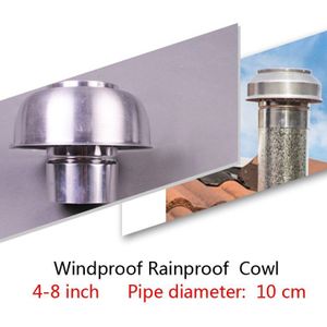 1Pcs 4-8 Inch Aluminium Paddestoel Cowl Voor Air Dak Vent Warmteterugwinning Ventilatiesysteem Anti-Muggen winddicht Regendicht