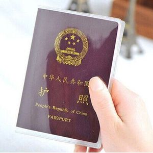Pvc Paspoort Deksel Transparant Paspoort Cover Case Clear Waterdichte Reisdocument Zak Paspoorthouder