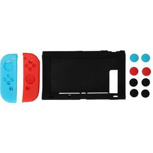 Tofoco Voor Nintendo Swich Controller Handvat Joystick Siliconen Sleeve Met Rocker Cap + Host Siliconen Sleeve Case Cove Pak