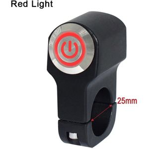 22mm 25mm Motorfiets Switches Stuur Mount Schakelaar Koplamp Gevaar Rem Mistlamp OP UIT Schakelaar Knop Met Indicator licht