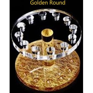 Nail Verdikking/Dunne Acryl Pen Houder Goud En Zilveren Hartvormige Penhouder Ronde Pen Houder Nail Tool