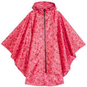 Vrouwen Unisex Outdoor Regenjas Packable Hooded Poncho Wandelen Zip Regen Jas